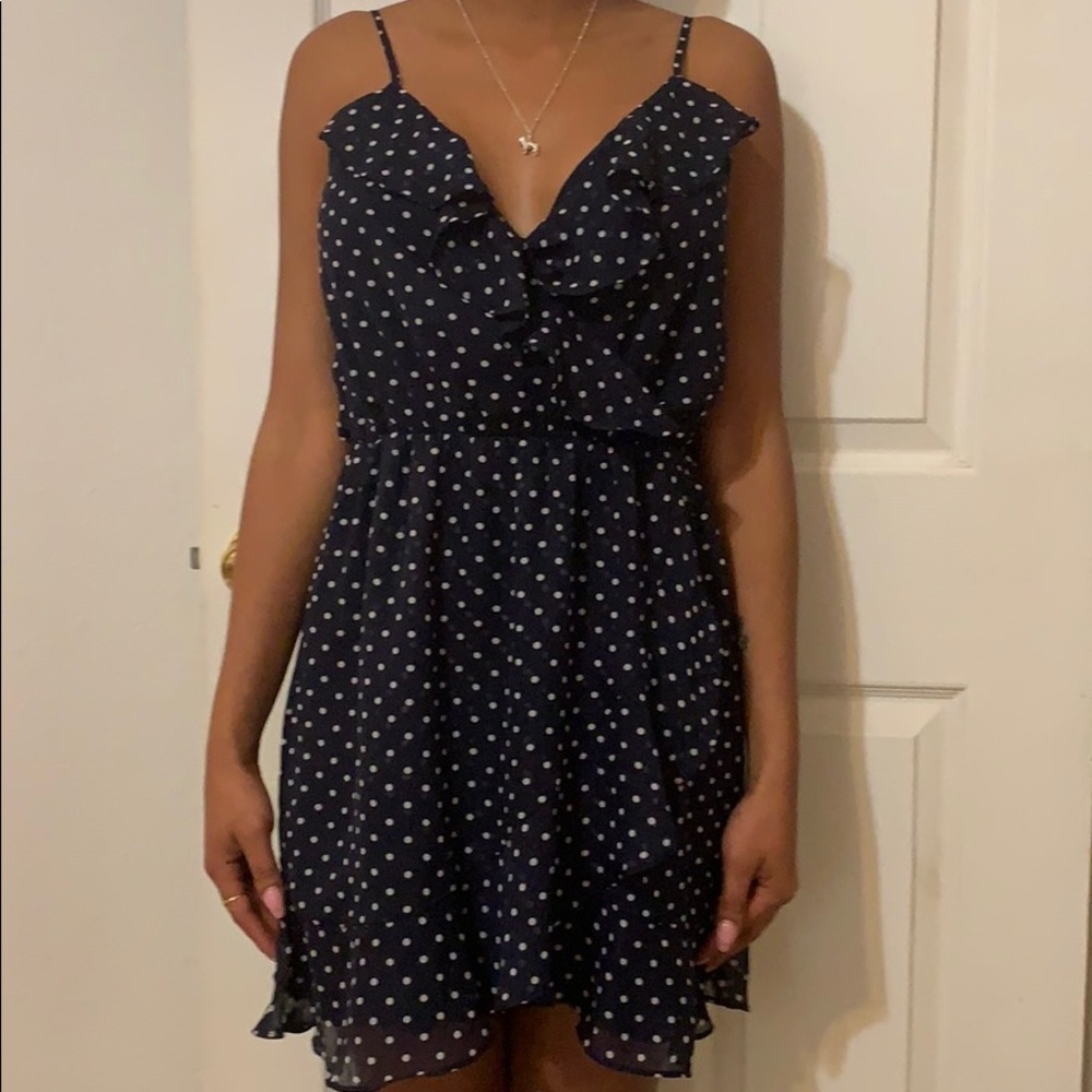 Polka Dot Low Cut Dress